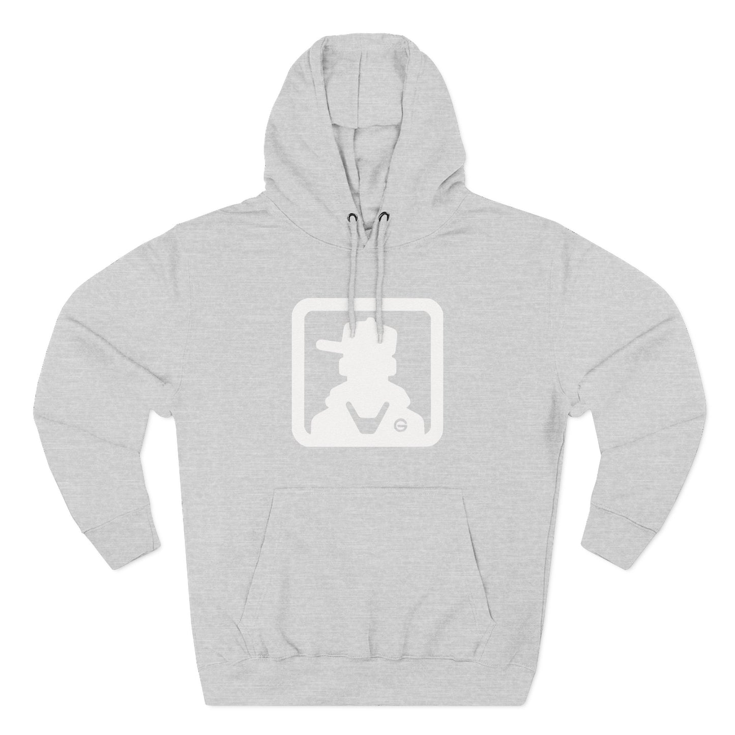 Minimal Square Logo Fleece Hoodie