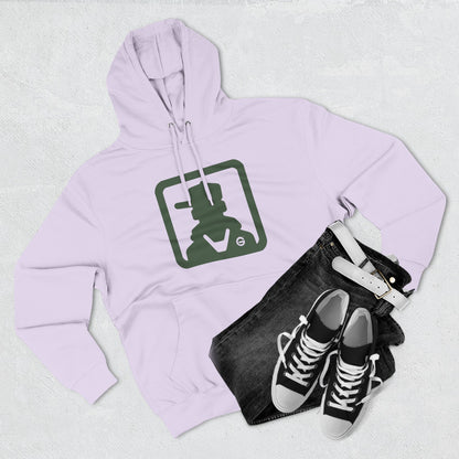 Minimal Green Icon Hoodie Pullover