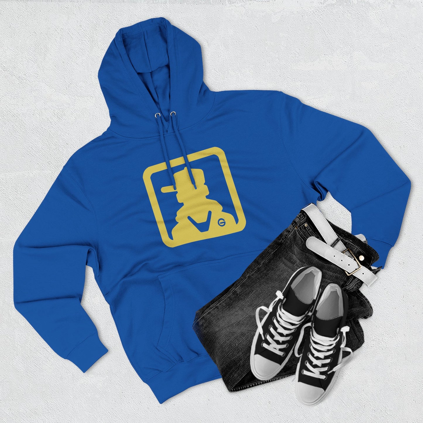 Gold Cowboy Western Hoodie Pullover
