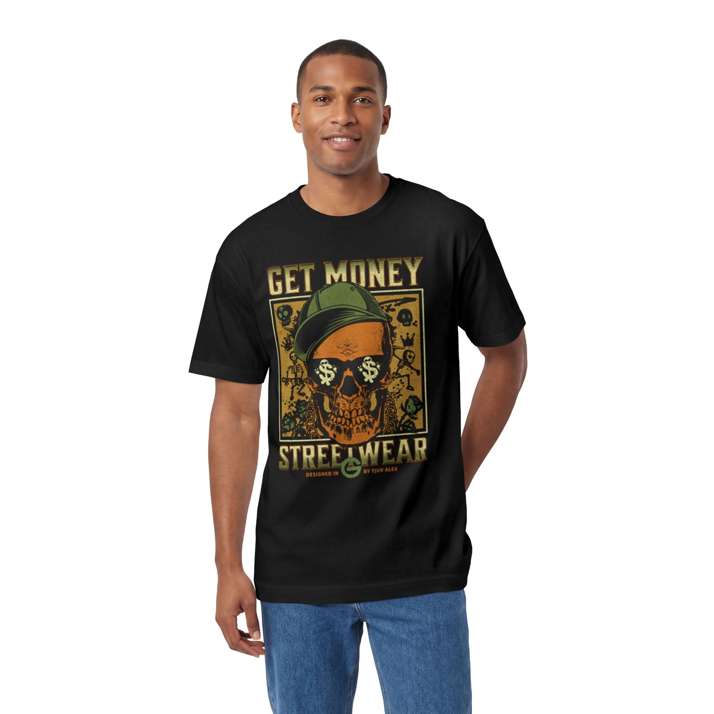 Get Money Skull Graphic Tee
