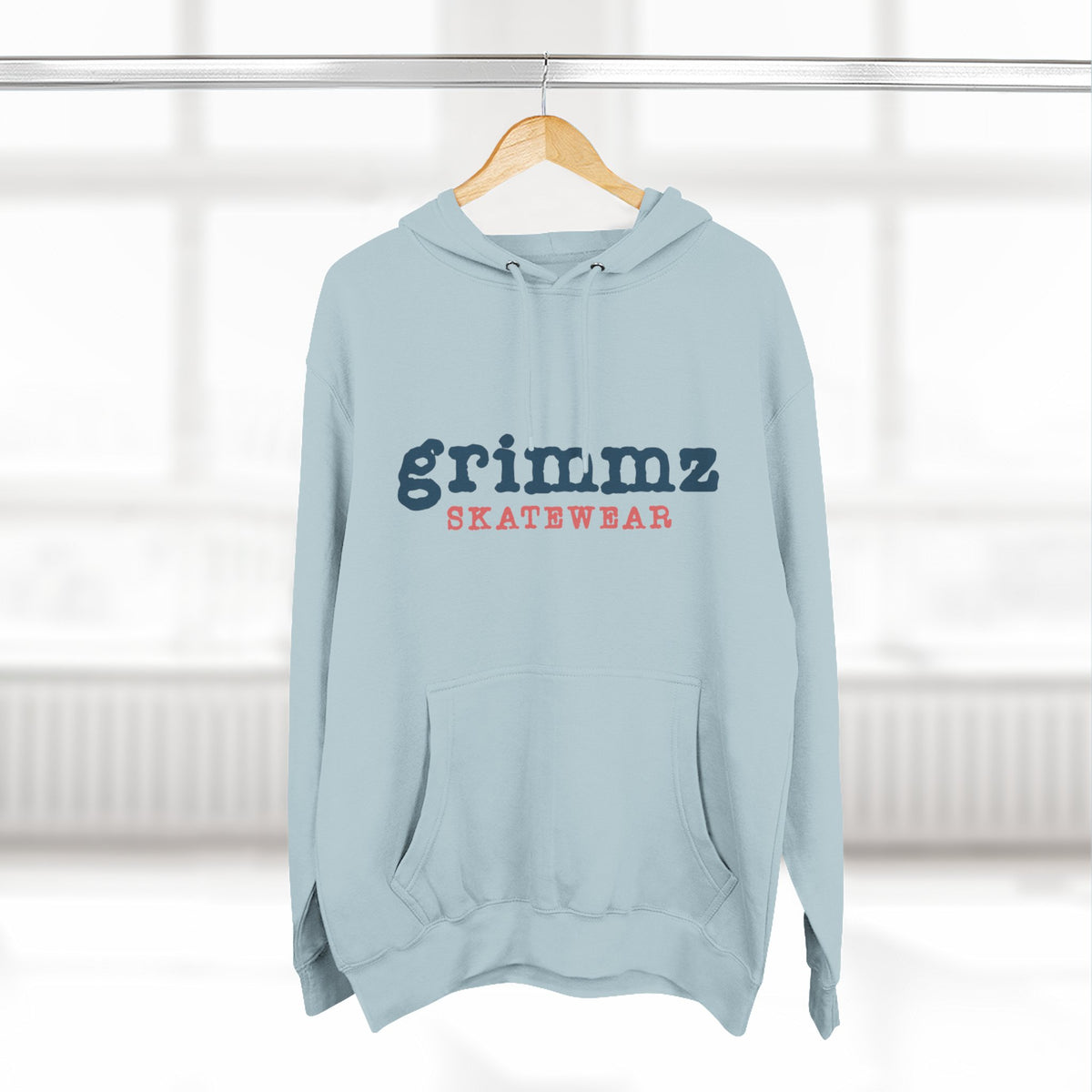 Grimmz Skatewear Fleece Hoodie — Vintage Skate Logo Pullover