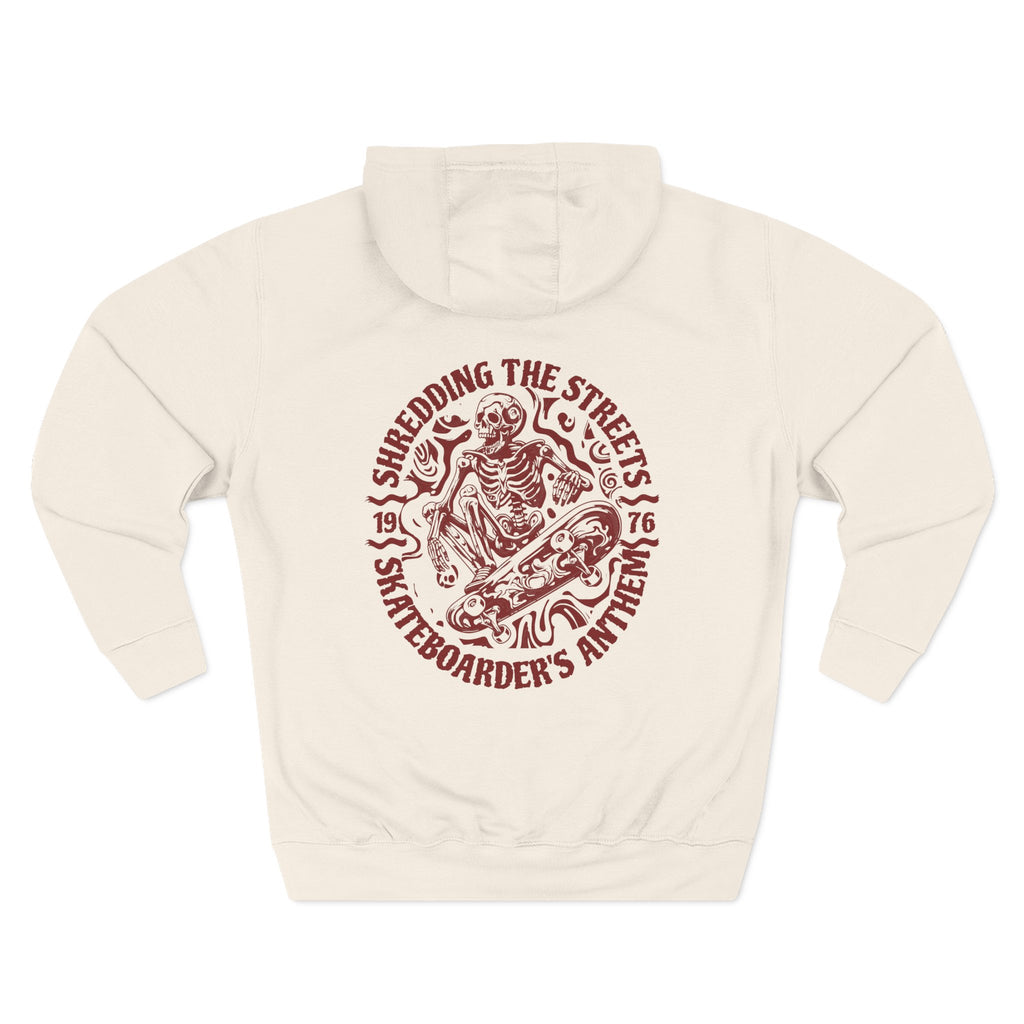 Skateboarders In Hell Graphic Hoodie — Retro Skate Circle Design