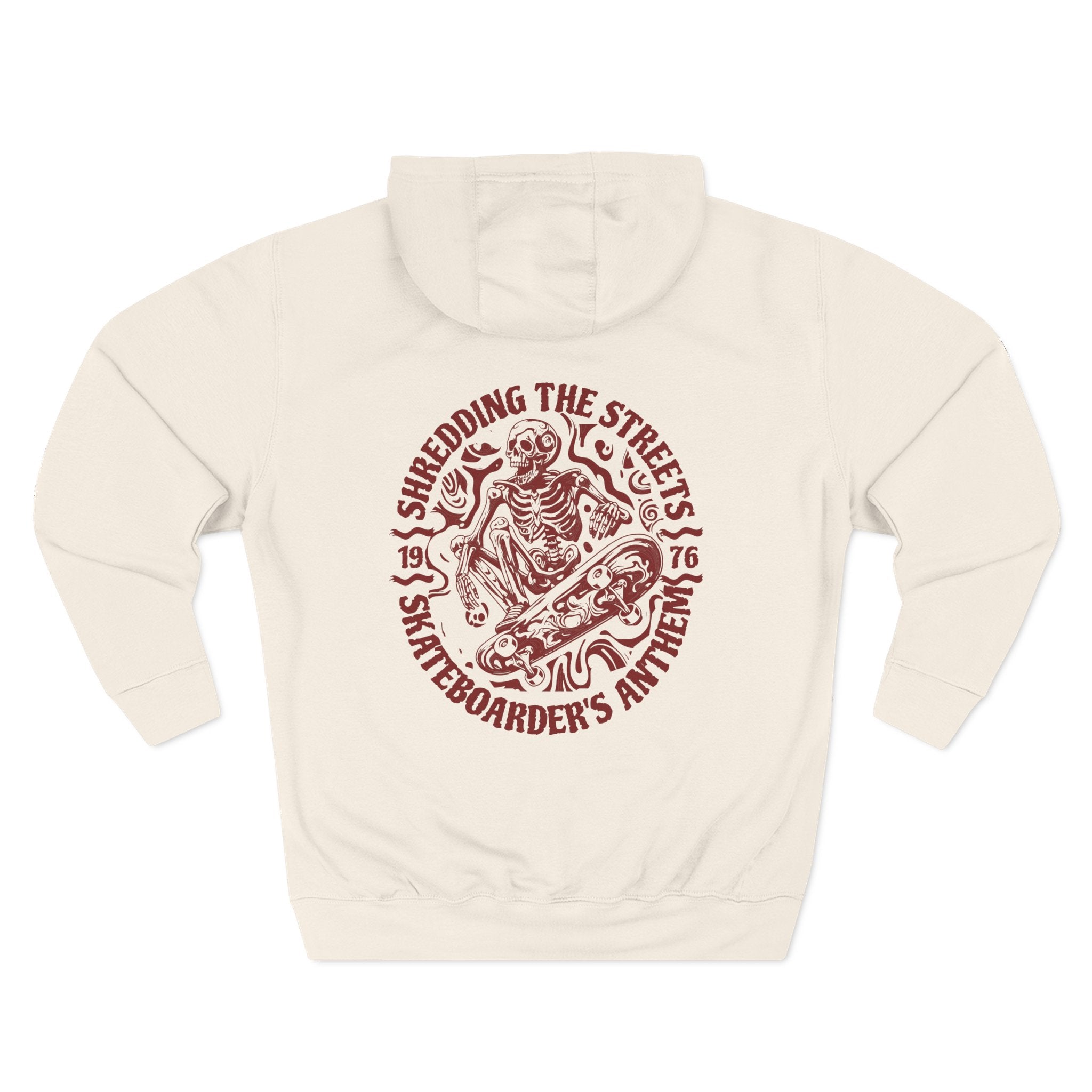 Skateboarders In Hell Graphic Hoodie — Retro Skate Circle Design