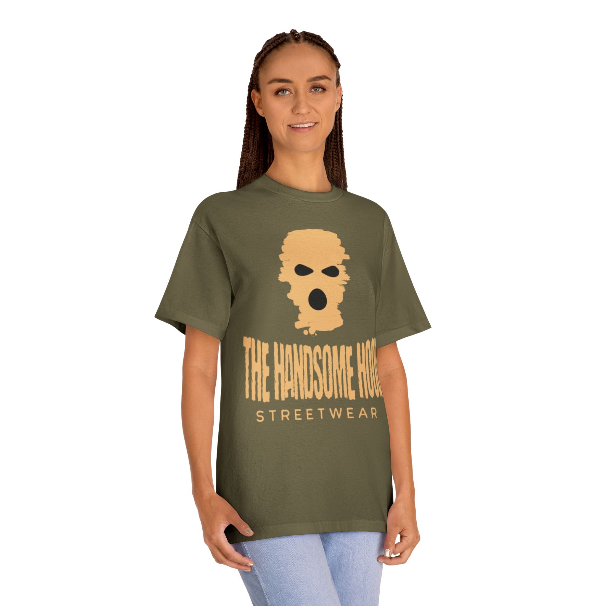 Streetwear Tee — "The Handsome Hood" Graphic T-Shirt