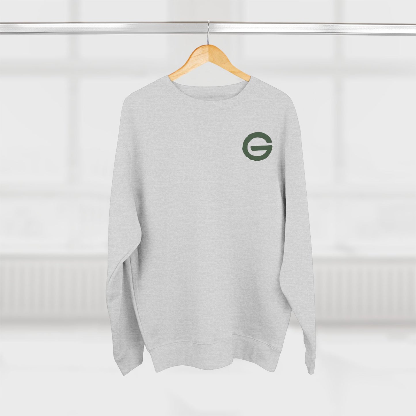 Minimalist Green 'G' Logo Crewneck Sweatshirt