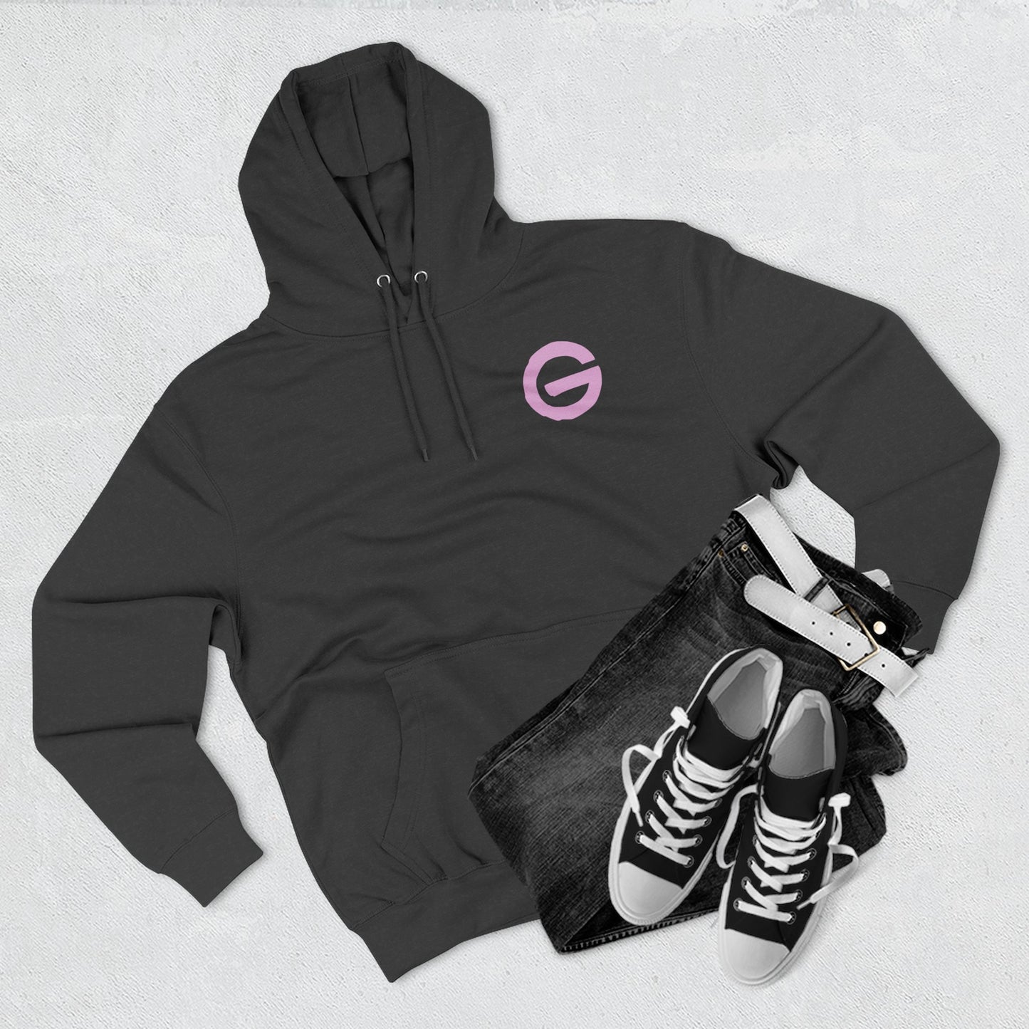 Hustle Flow Pink Graphic Hoodie