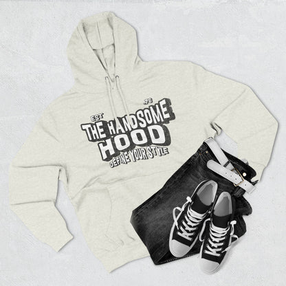 The Handsome Hood Fleece Hoodie - Retro Script Graphic Pullover
