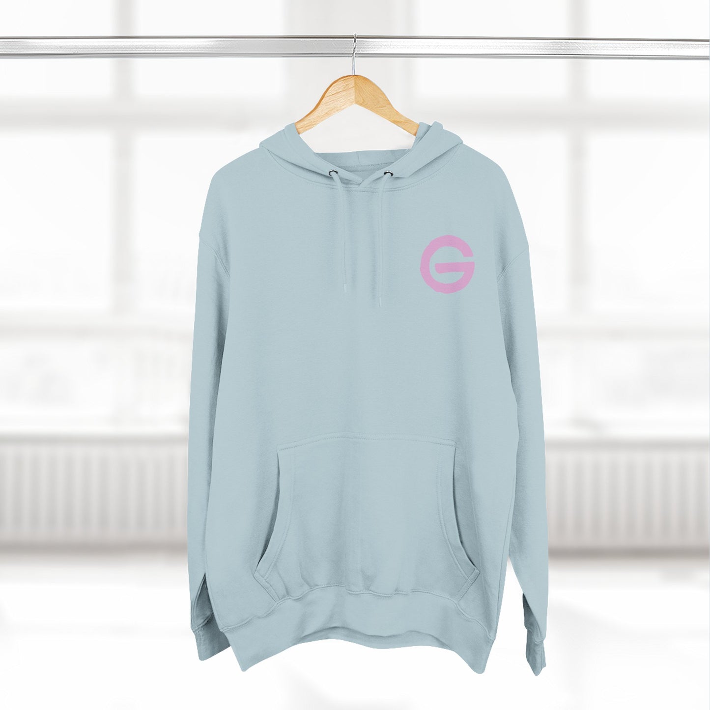 Minimalist Pink G Logo Hoodie