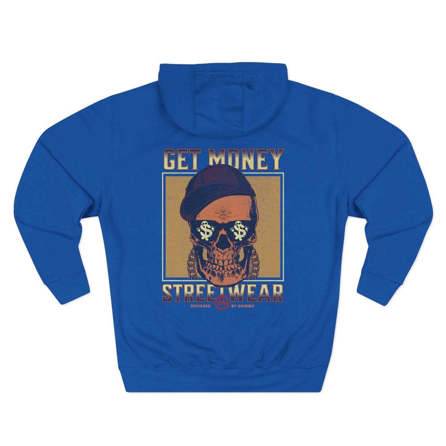 Get Money Streetwear Skull Graphic Hoodie