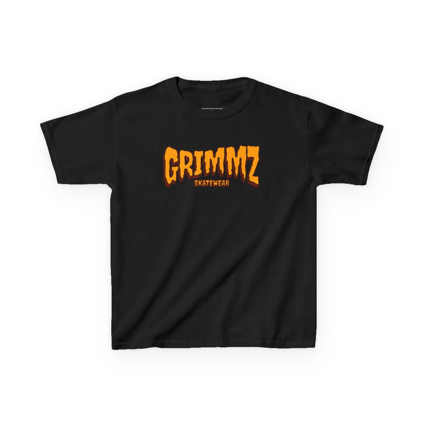 Kids Tee — GRIMMZ Orange Logo Graphic Shirt