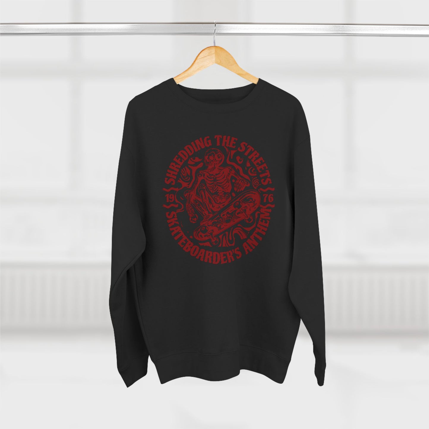 Skate Anthem Shredding Streets Sweatshirt