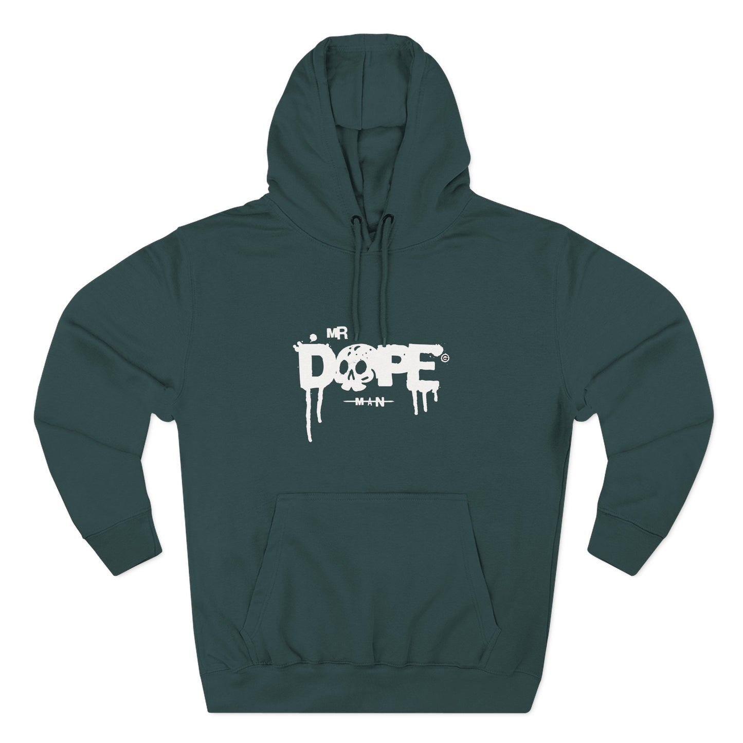 Classic White Three-Panel Hoodie