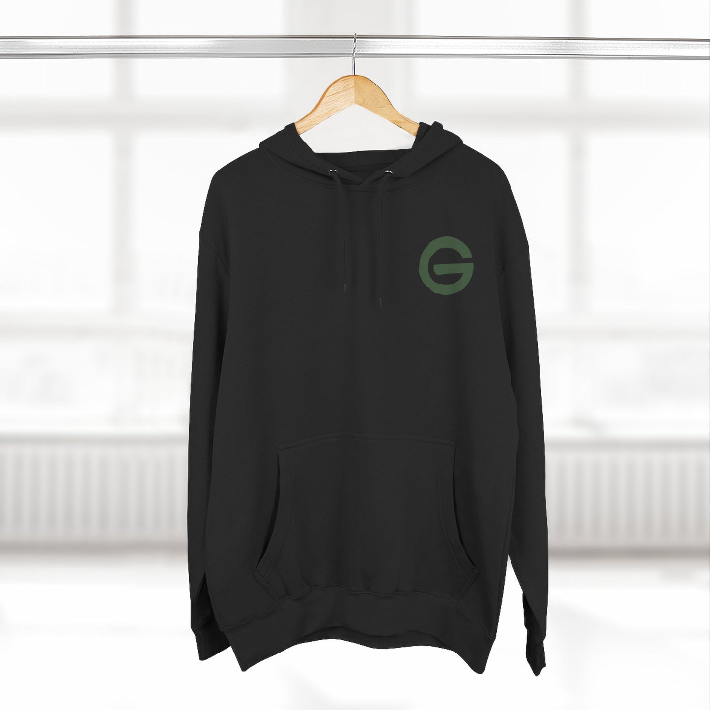 Minimalist Green 'G' Logo Hoodie