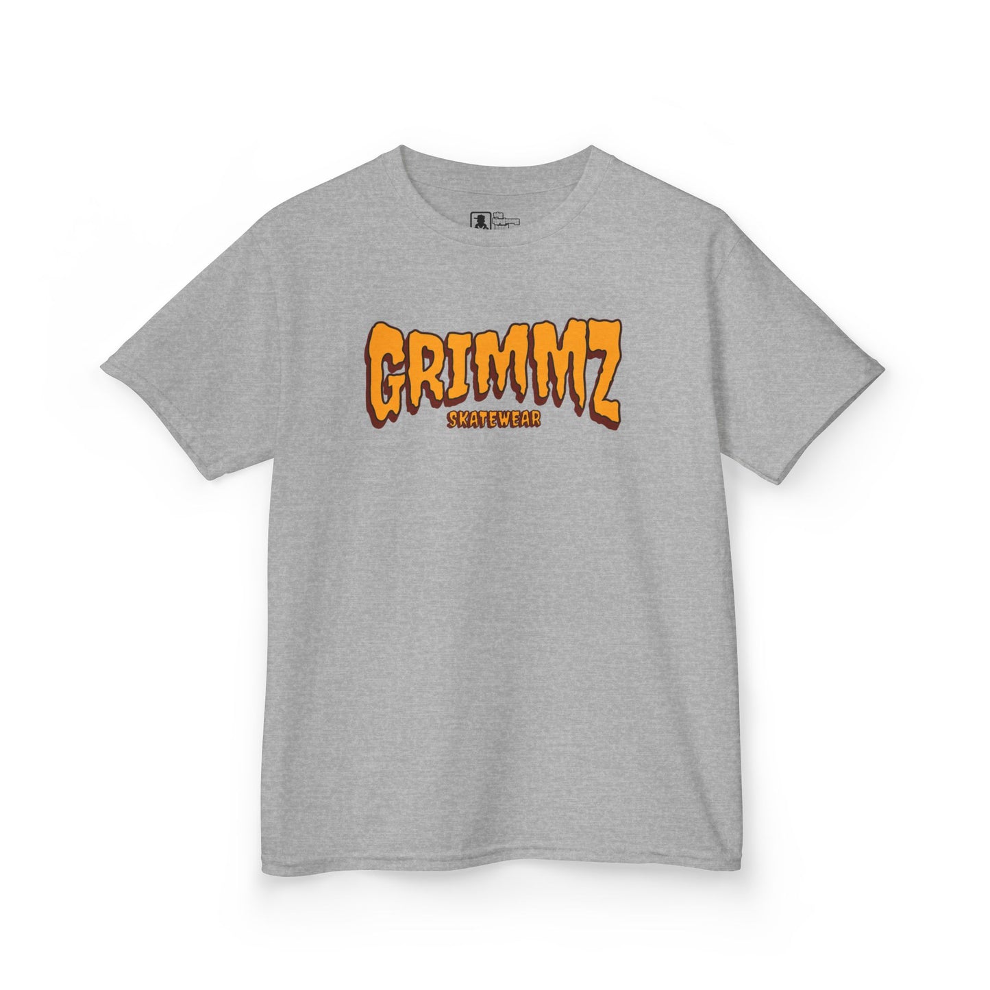 Kids Tee — GRIMMZ Orange Logo Graphic Shirt