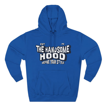 The Handsome Hood Fleece Hoodie - Retro Script Graphic Pullover