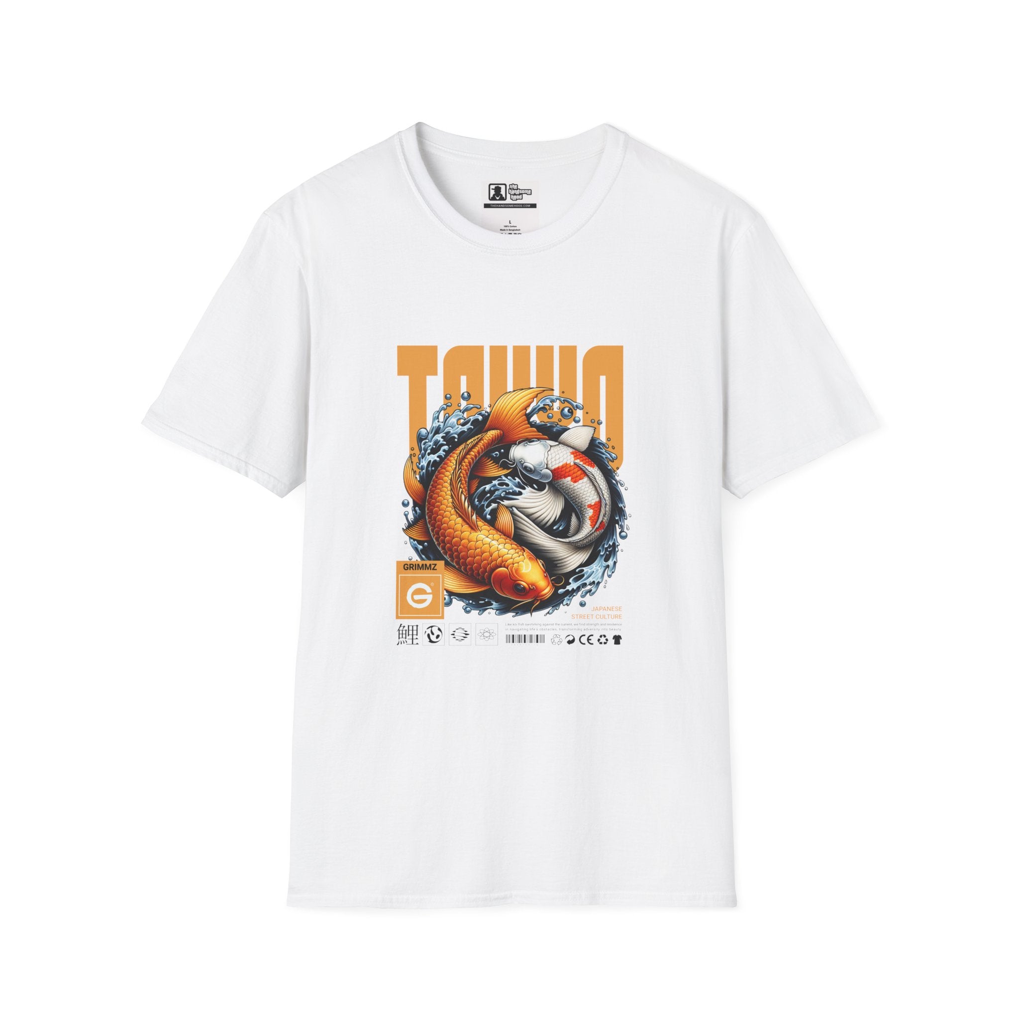 Tokyo Koi Graphic T-Shirt — Retro Japanese Fish Design