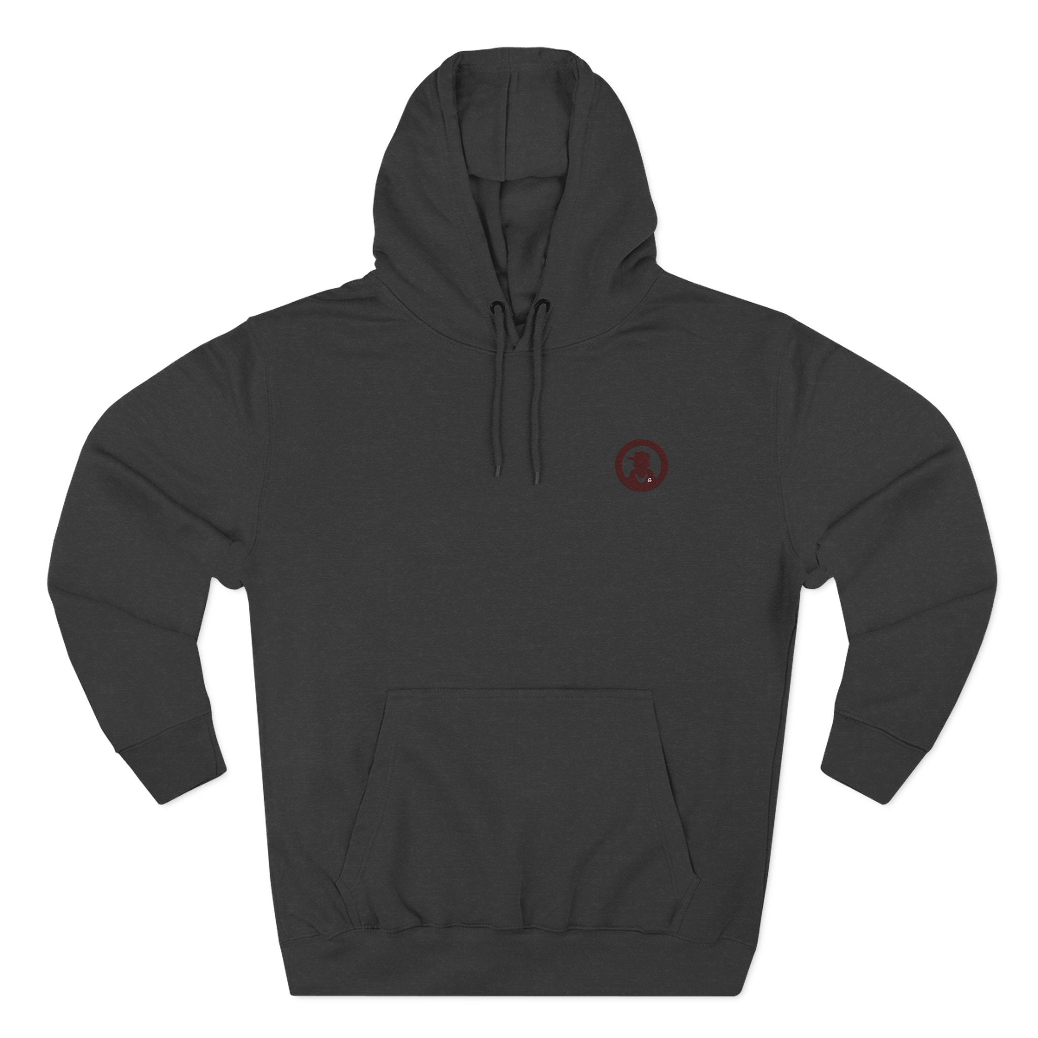 Minimalist Small Logo Hoodie — Cozy Fleece Pullover with Tiny Chest Emblem