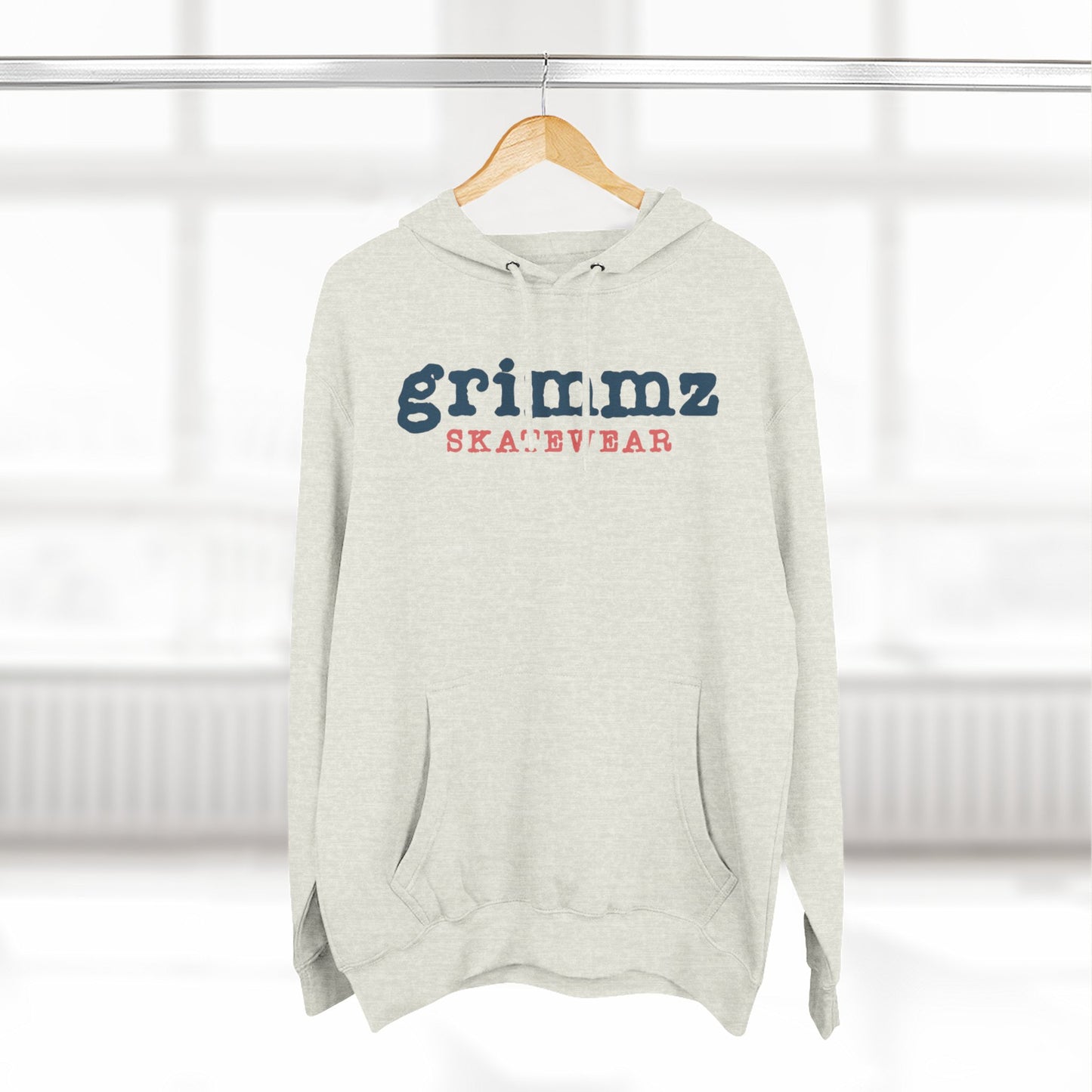 Grimmz Skatewear Fleece Hoodie — Vintage Skate Logo Pullover