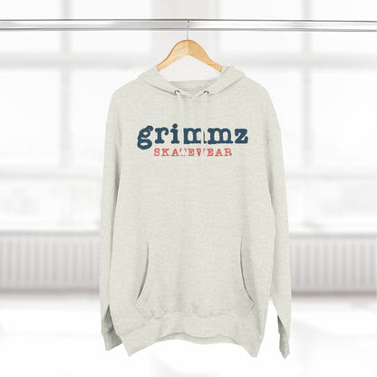 Grimmz Skatewear Fleece Hoodie — Vintage Skate Logo Pullover