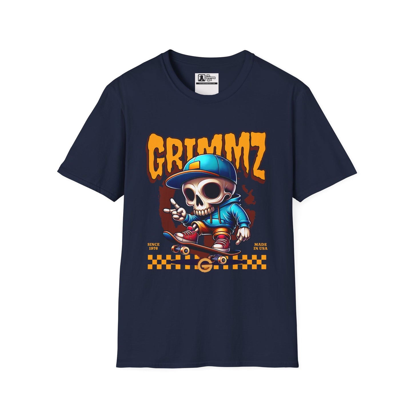 Grimmz Skull Skateboard T-Shirt