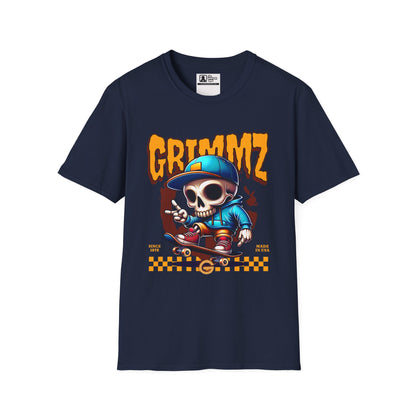 Grimmz Skull Skateboard T-Shirt