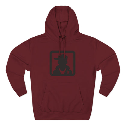 Minimal Silhouette Streetwear Fleece Hoodie
