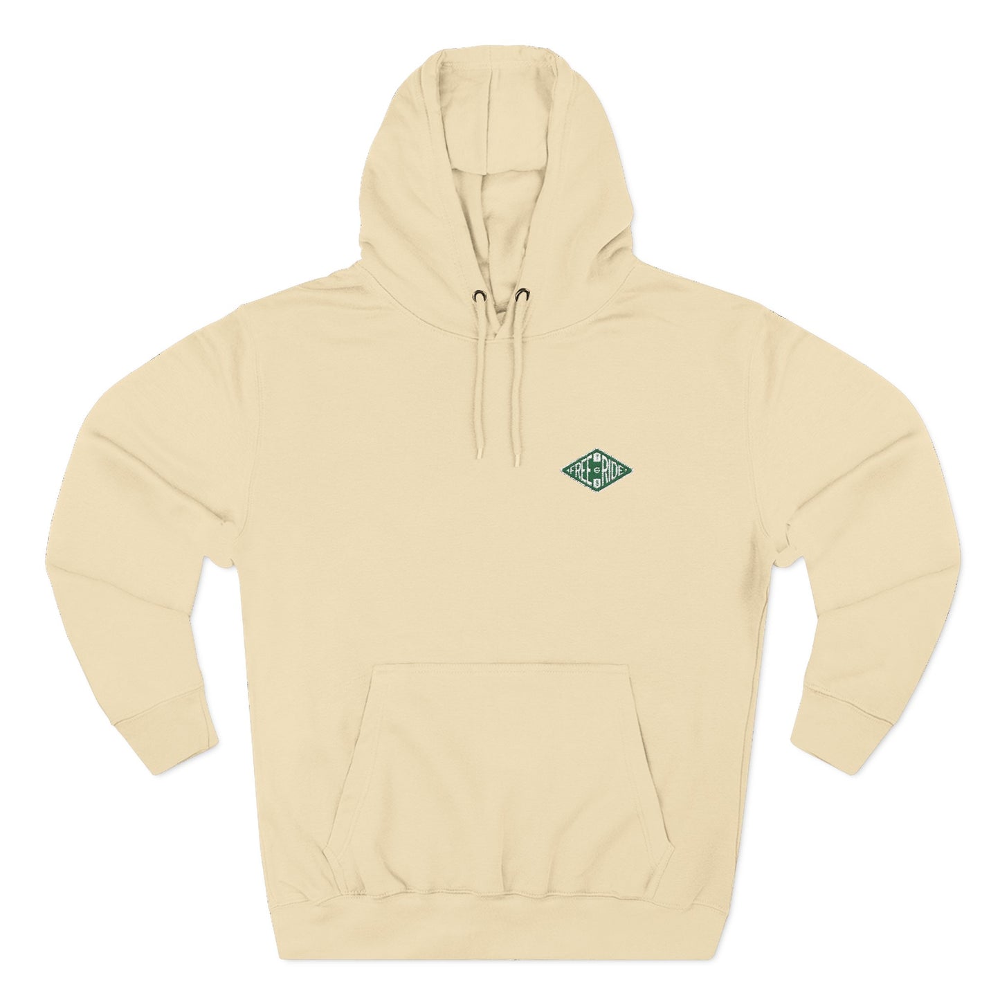 Minimal Green Diamond Logo Hoodie