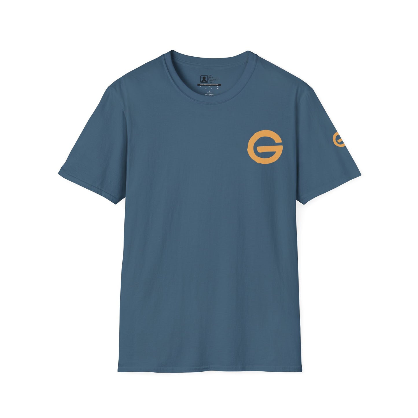 Minimal Gold 'G' Logo T-Shirt — Casual Branded Chest Emblem Tee