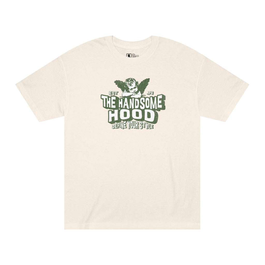 The Handsome Hood Tee — Vintage Angel Graphic T-Shirt