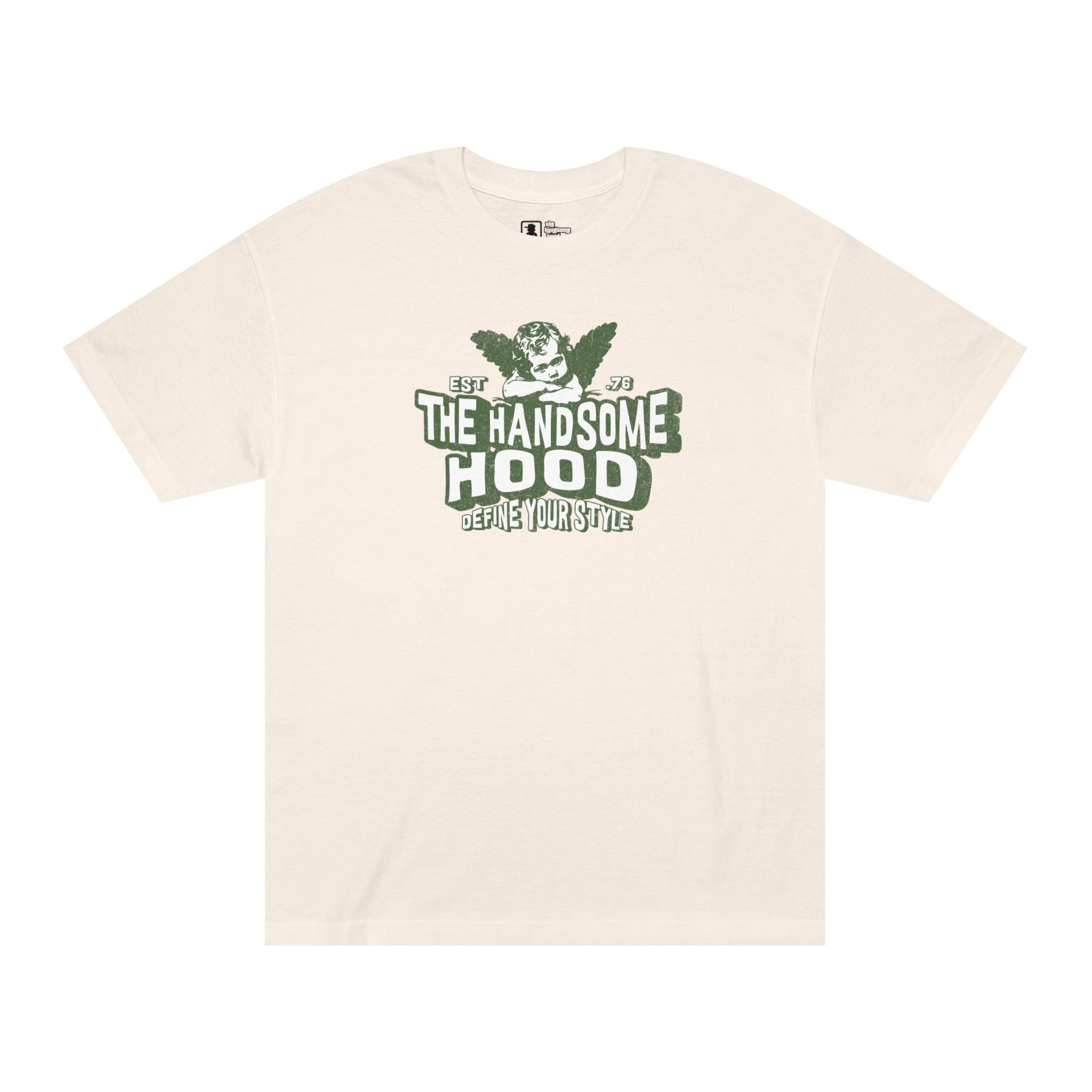 The Handsome Hood Tee — Vintage Angel Graphic T-Shirt