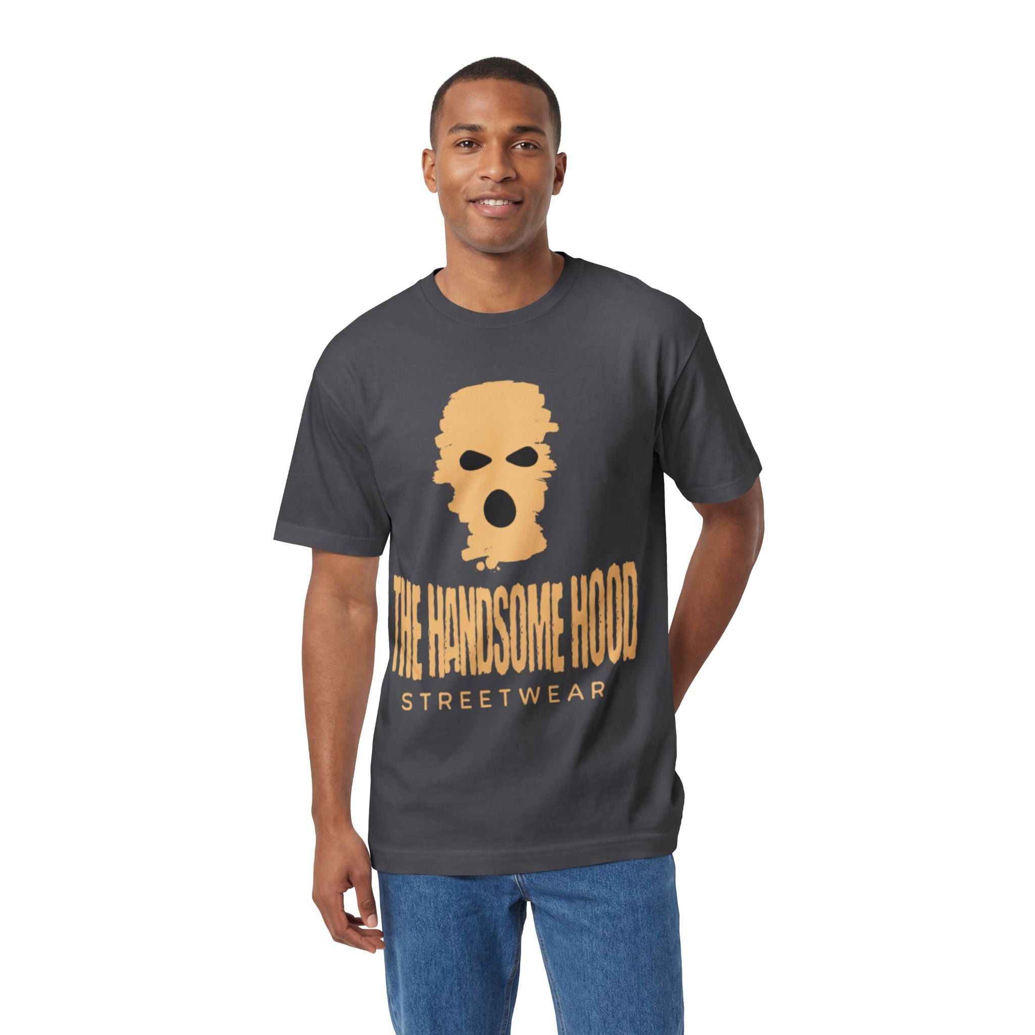 Streetwear Tee — "The Handsome Hood" Graphic T-Shirt