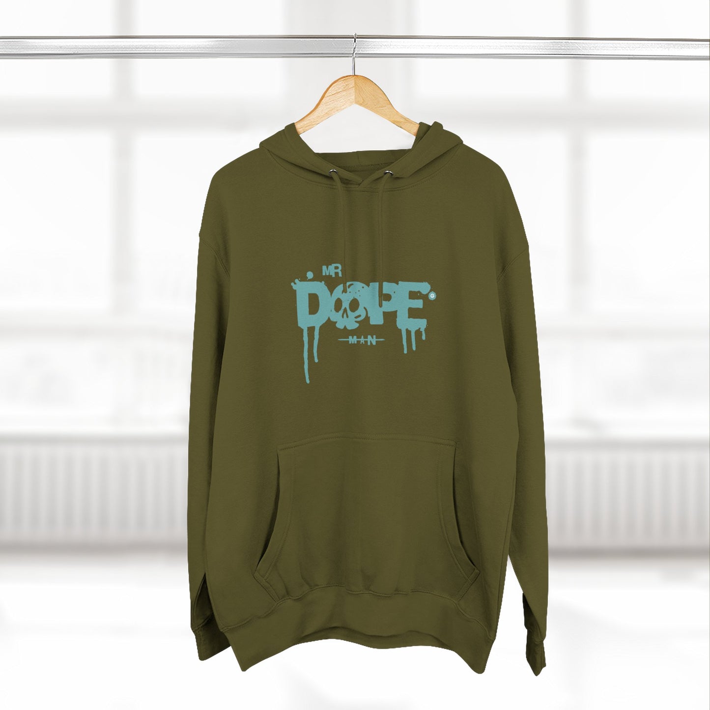 Dope Skull Fleece Hoodie Graphic Streetwear