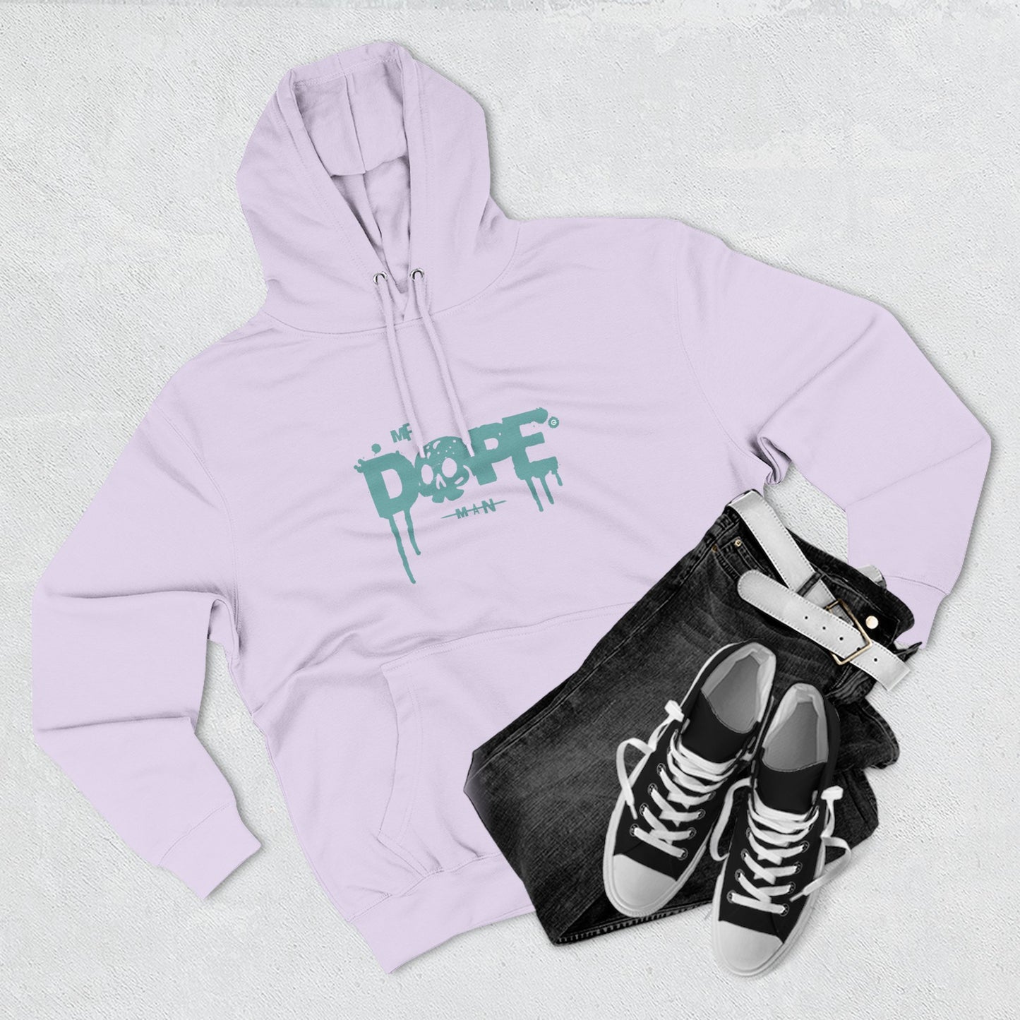 Dope Skull Fleece Hoodie Graphic Streetwear