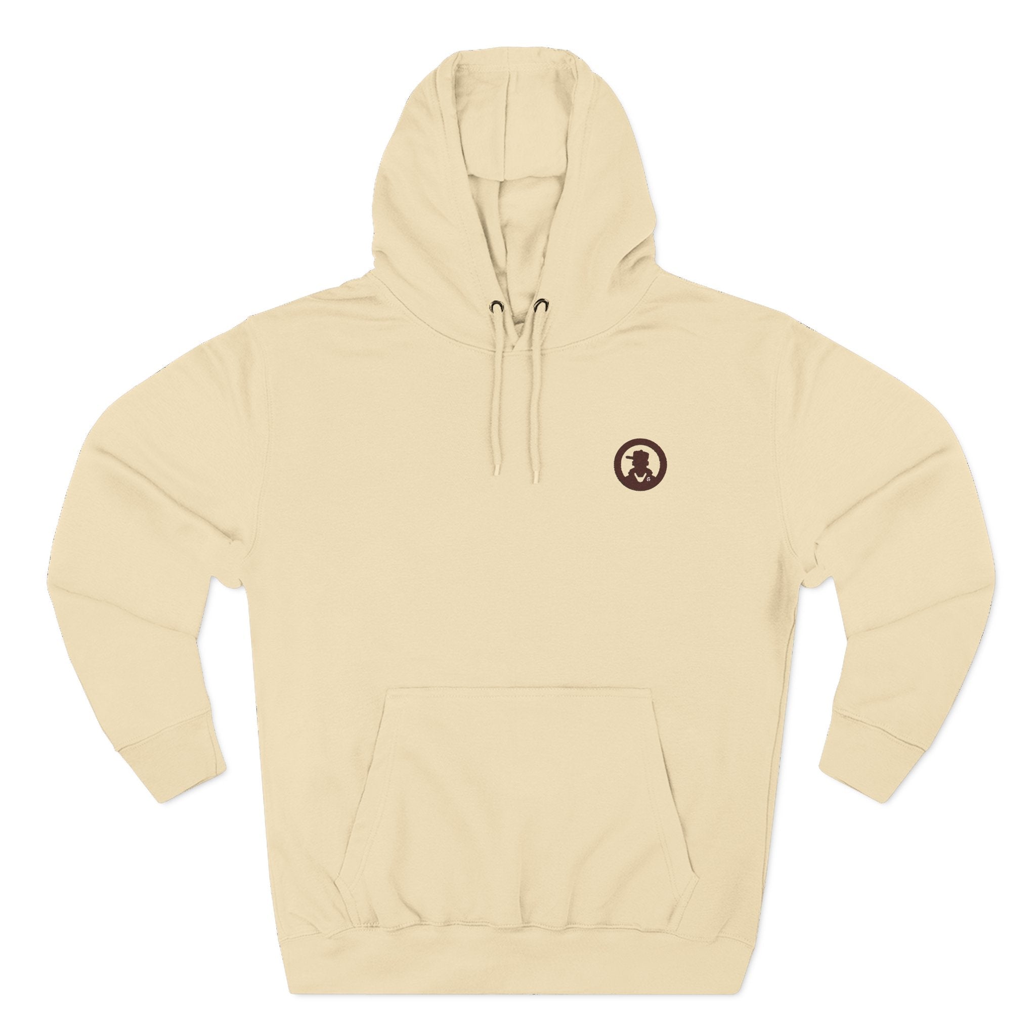 Minimalist Small Logo Hoodie — Cozy Fleece Pullover with Tiny Chest Emblem