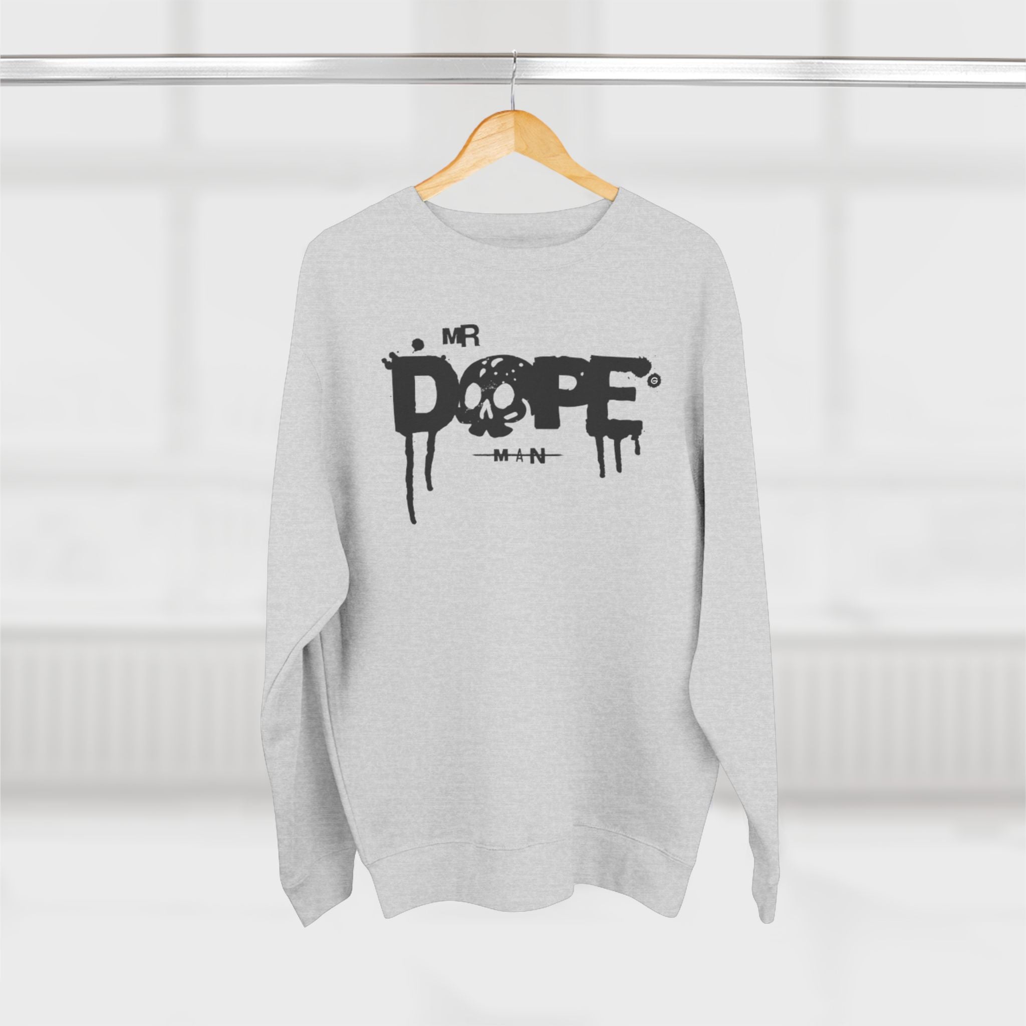 Dope Skull Crewneck Sweatshirt — Mr Dope Drip Graphic Pullover