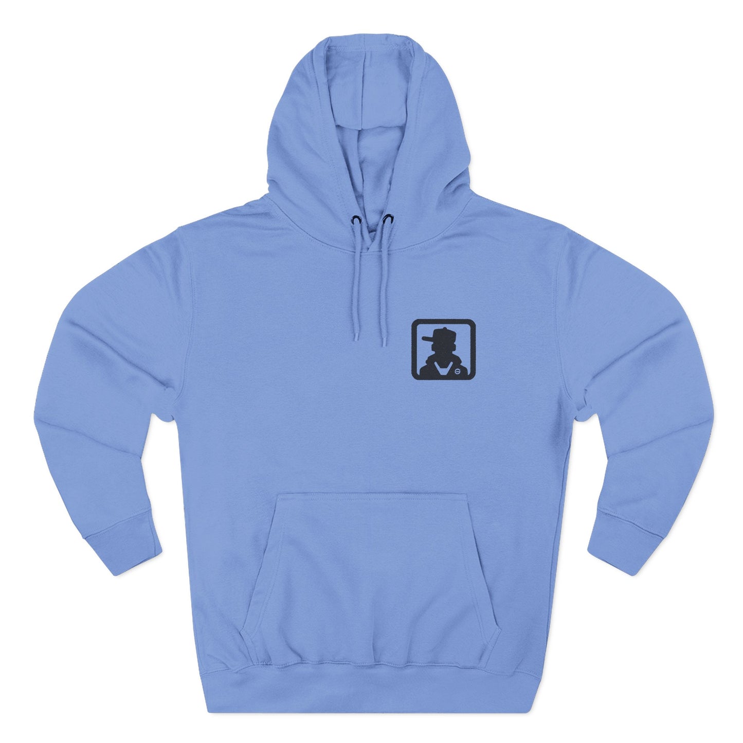 Minimal Silhouette Chest Logo Hoodie