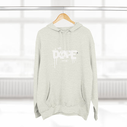 Classic White Three-Panel Hoodie