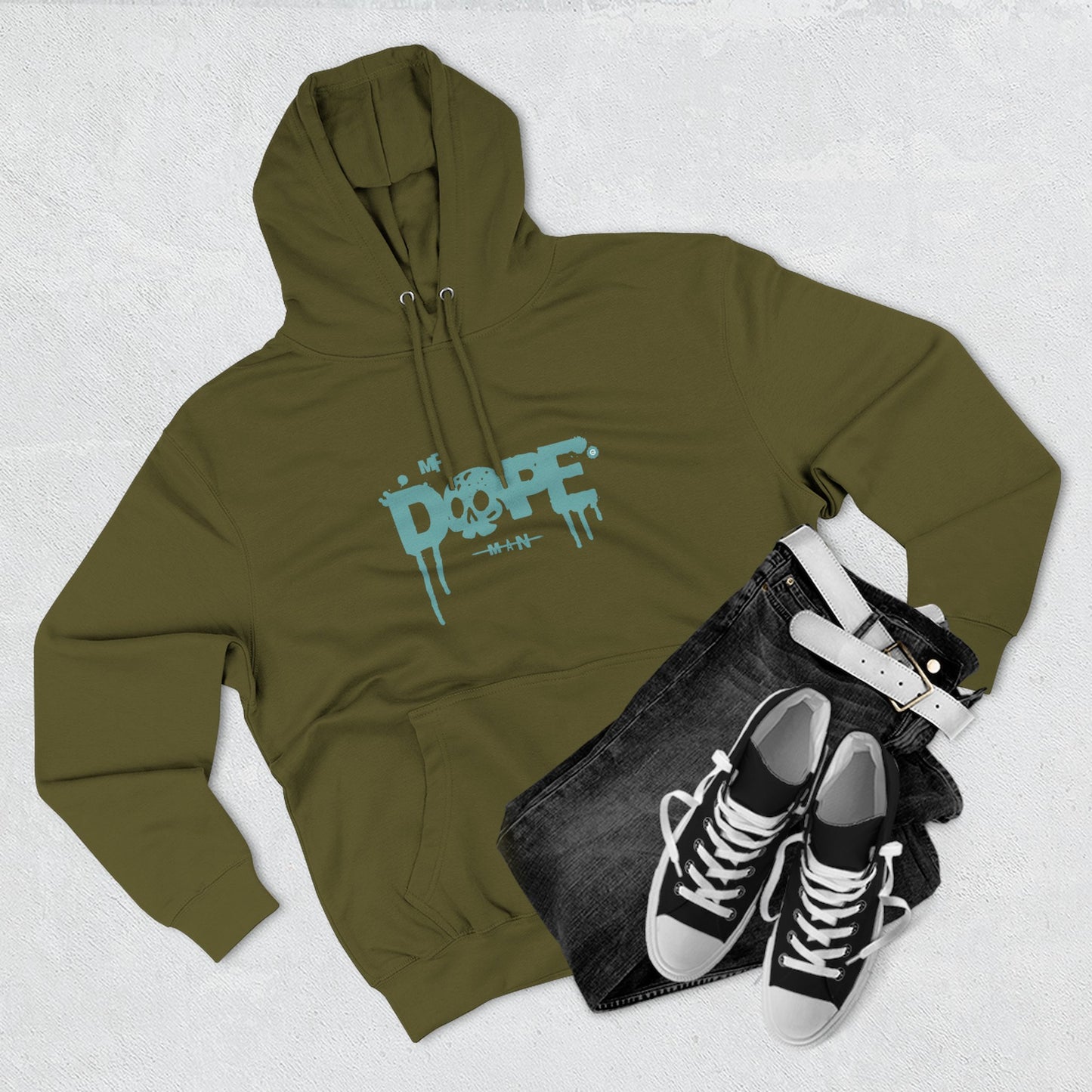 Dope Skull Fleece Hoodie Graphic Streetwear