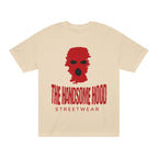 The Handsome Hood Streetwear Tee — Red Balaclava Graphic T-Shirt
