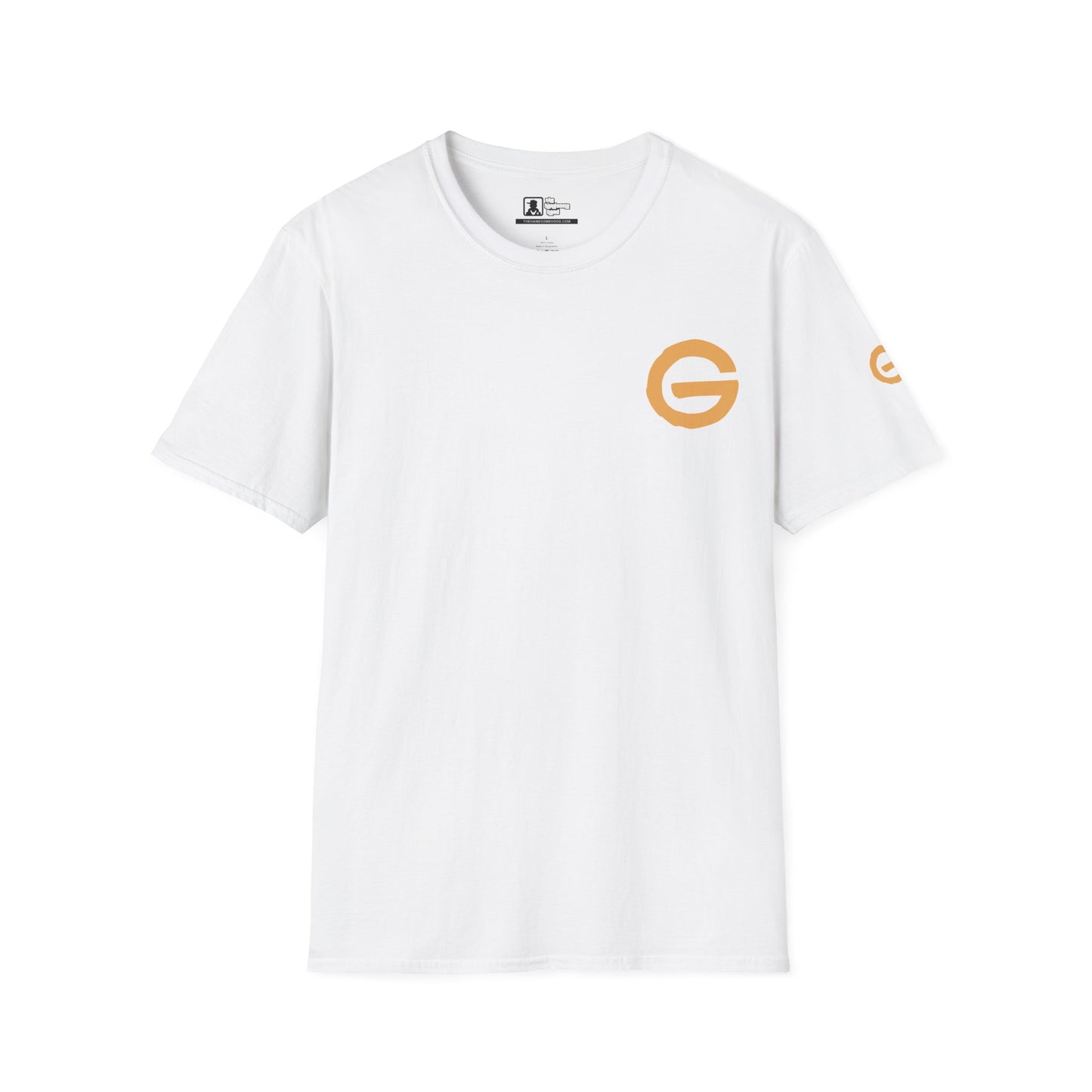Minimal Gold 'G' Logo T-Shirt — Casual Branded Chest Emblem Tee