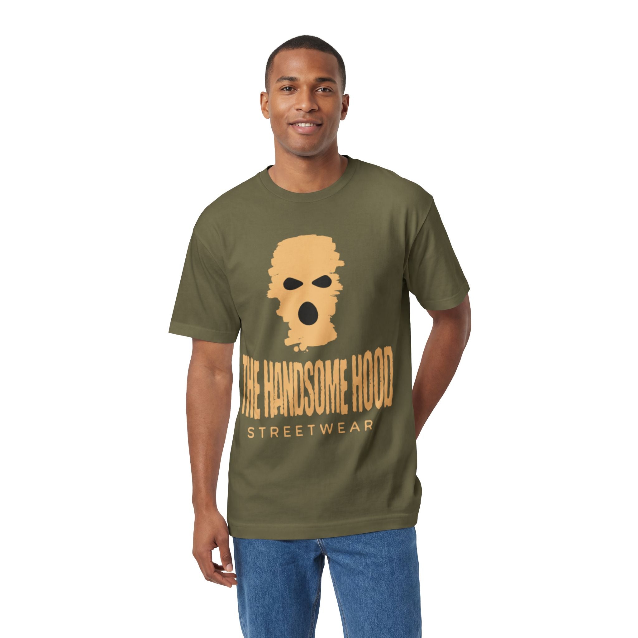 Streetwear Tee — "The Handsome Hood" Graphic T-Shirt