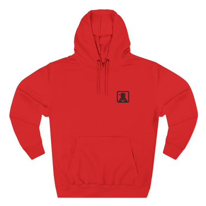Silhouette Crest Hoodie — Minimal Monogram Graphic Fleece