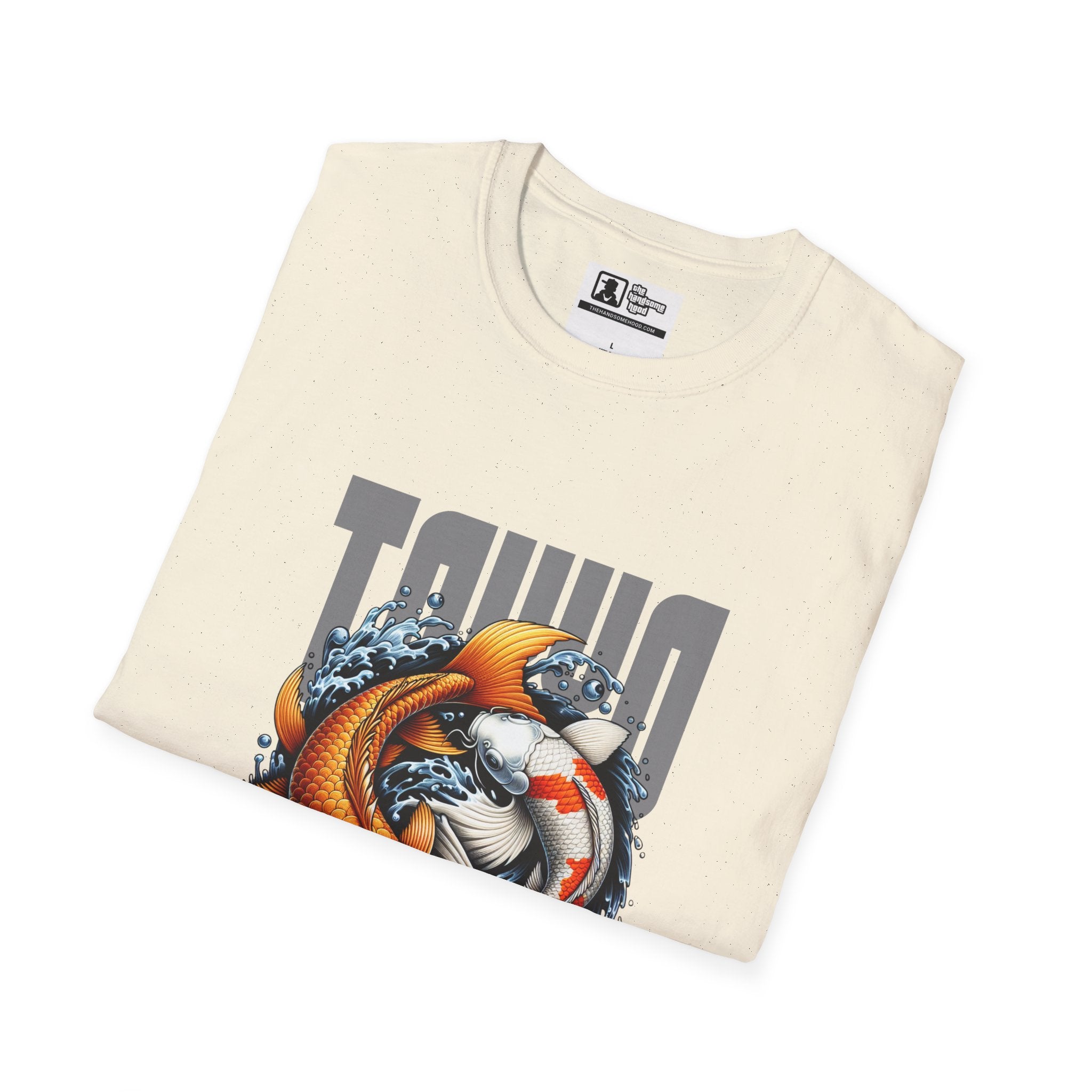 Koi Wave Graphic T-Shirt — Taiko-Inspired Koi Fish Design