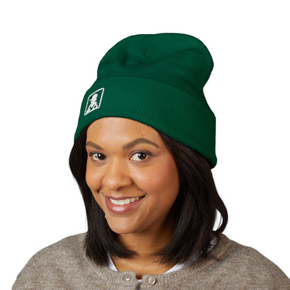 Classic Minimal Patch Knit Beanie