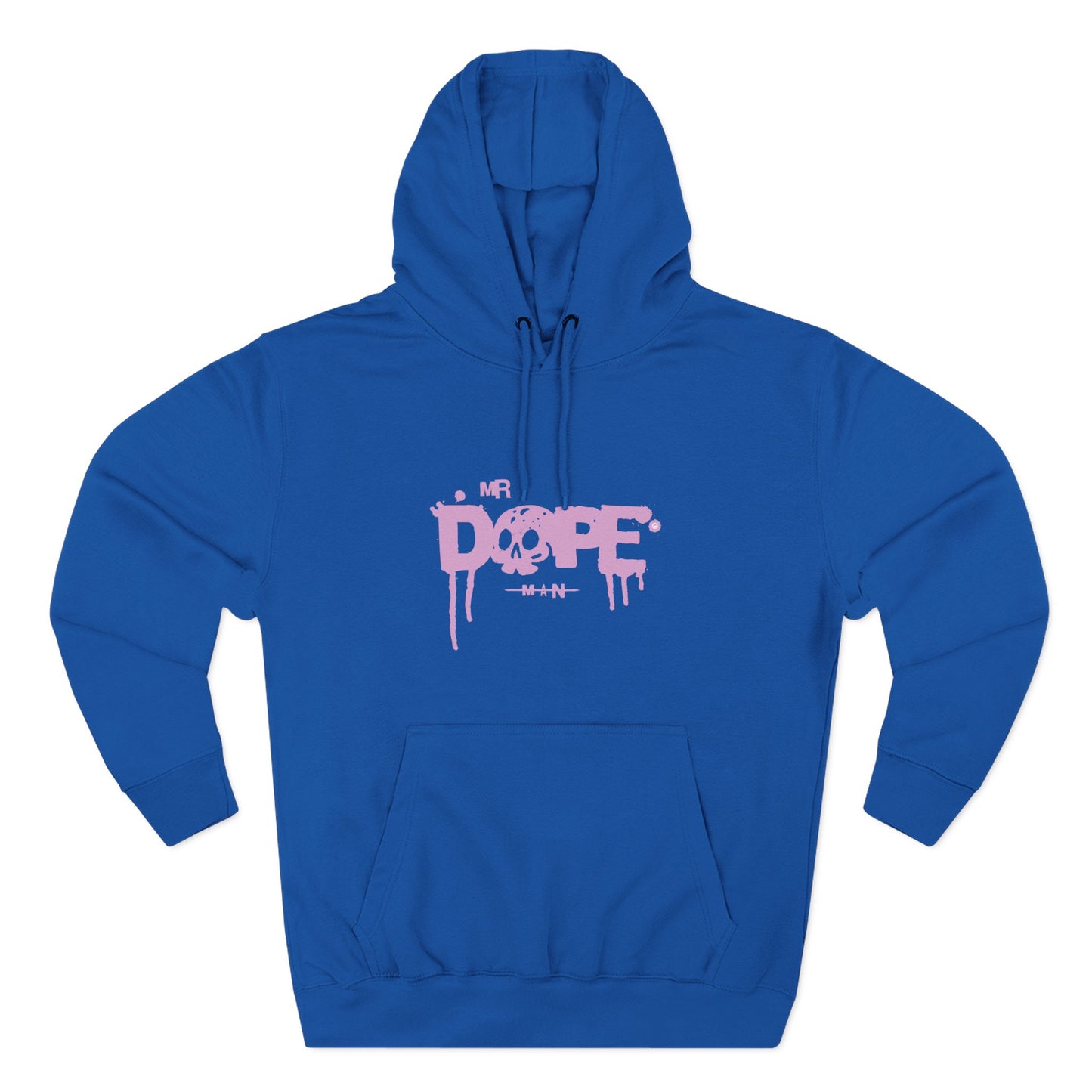 Dope Skull Graphic Hoodie Pink Drip Streetwear