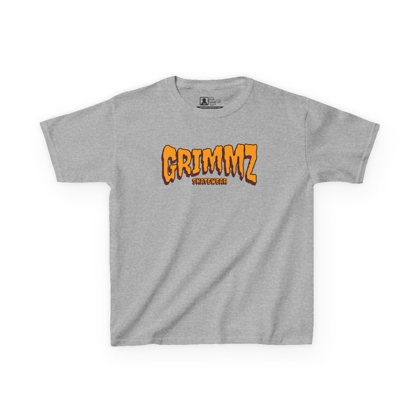 Kids Tee — GRIMMZ Orange Logo Graphic Shirt
