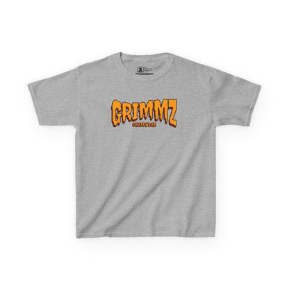 Kids Tee — GRIMMZ Orange Logo Graphic Shirt