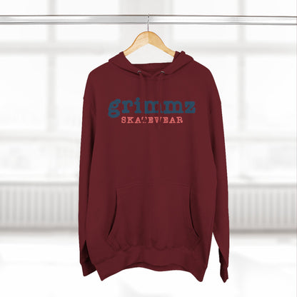 Grimmz Skatewear Fleece Hoodie — Vintage Skate Logo Pullover