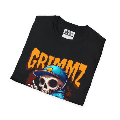 Grimmz Skull Skateboard T-Shirt