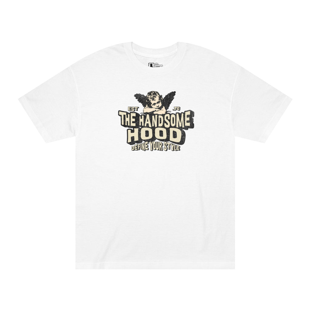 The Handsome Hood Tee — Vintage Cherub Graphic T‑Shirt